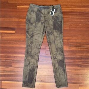 T Tahari Olive and Blackish/Brown Women's Pants
